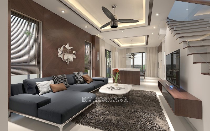 Ghế sofa góc cho phòng khách rộng